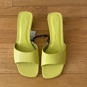 Zara block heel mule